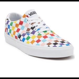 NWT Vans Doheny Rainbow Checkerboard Sneaker Size 9 Mens